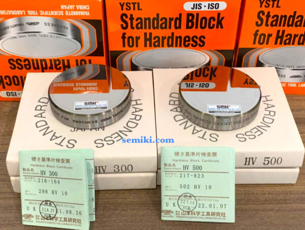 YAMAMOTO HV Test Blocks mẫu chuẩn độ cứng thang VICKERS HV - 画像 (4)