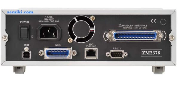 NF CORP ZM2376 máy kiểm tra tính năng LCR (1 mHz to 5.5 MHz) - 画像 (2)