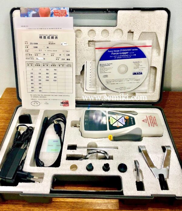 IMADA ZTS-1000N electronic force gauge with data output (1000N/100kgf)