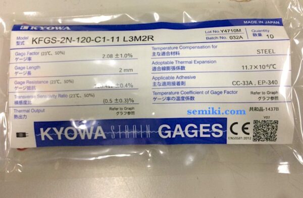 KYOWA Strain Gages KFGS, SKS cảm biến đo ứng suất biến dạng vật liệu - Image 4