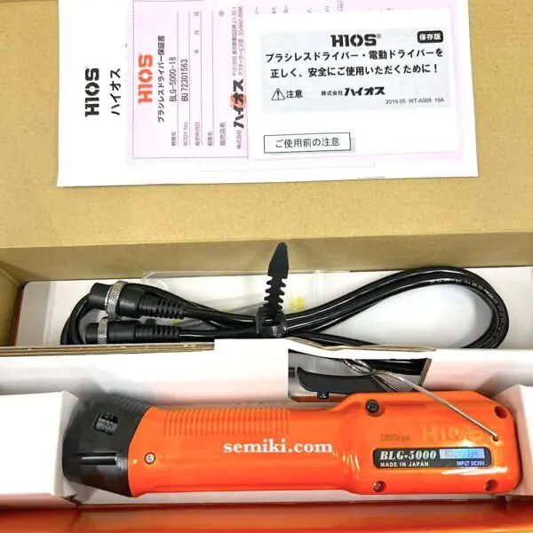 HIOS BLG-5000BC2-18 DC electric screwdriver 5-15 Kgf.cm