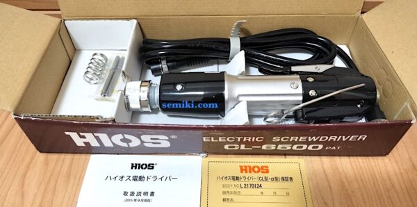 ハイオス CL-6500 自動ドライバー DC3-16kgf.cm