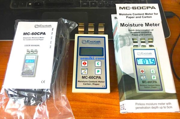 EXOTEK MC-60CPA 紙水分測定器、カートン 0-33%