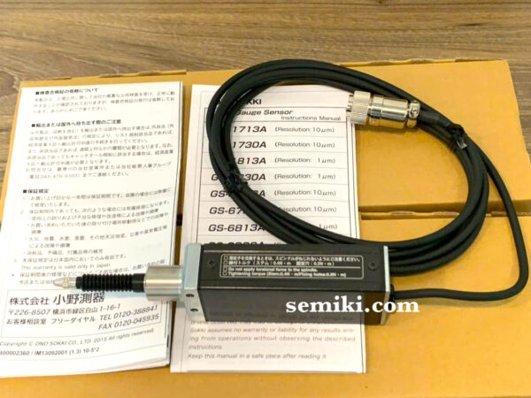 小野測器 リニアハイトゲージ GS-1813A 13mm×0.001mm