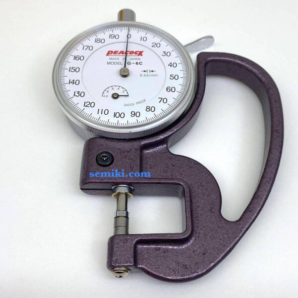 PEACOCK G-6, G-6C thickness gauge 0-1mm /0.001mm