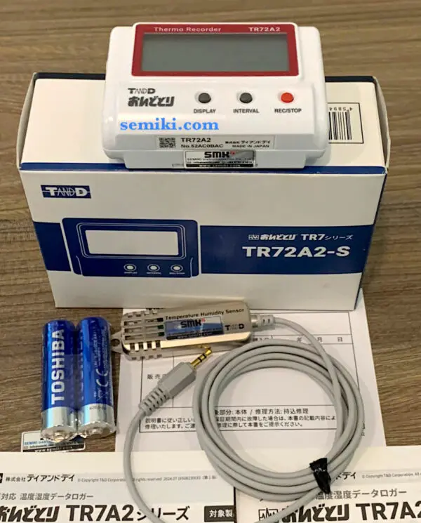 T&D TR72A2-S bộ ghi dữ liệu nhiệt độ, độ ẩm -25 ~70°C/0 ~99% RH - Hình ảnh 2