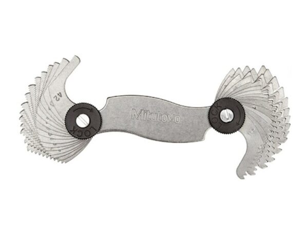 Mitutoyo 188-130 Bộ dưỡng đo bước ren và góc 60 độ 22 lá 0.35~6mm