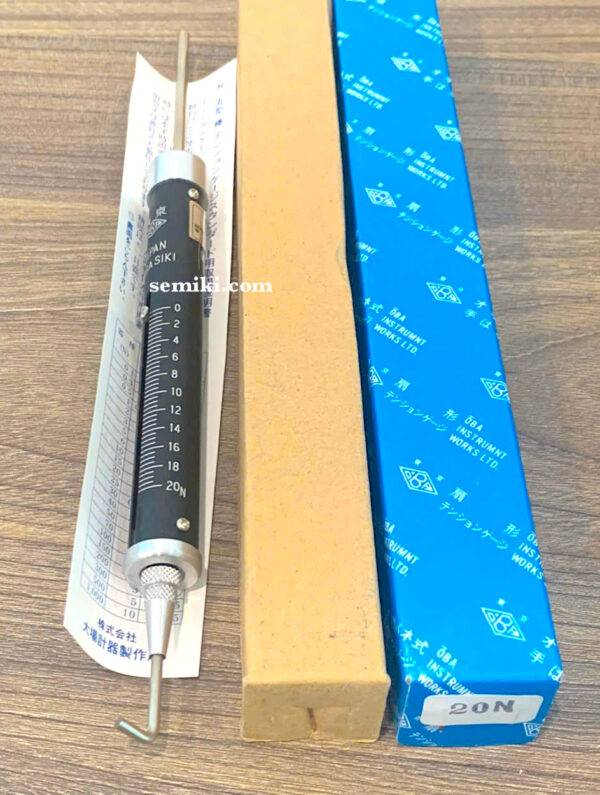 OBA SIKI tension gauge 20N thiết bị đo lực kéo chính hãng - 画像 (2)