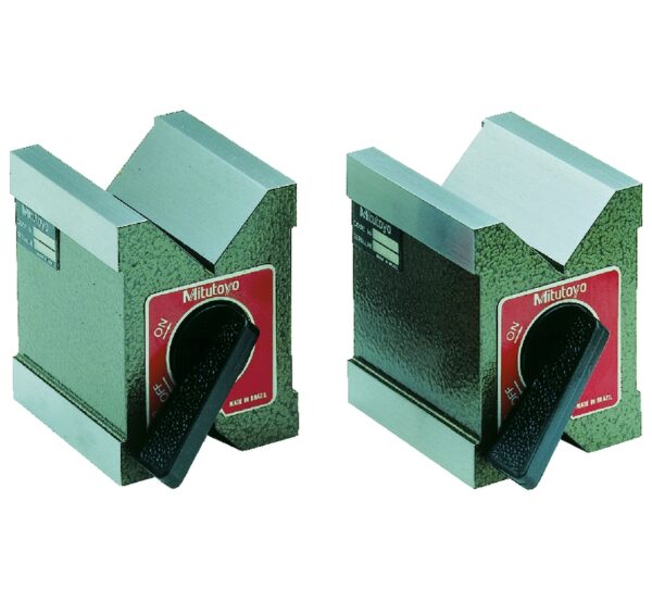Bộ 2 Khối V Từ Tính Mitutoyo 181-947 Đo Kiểm Trục Max 50mm