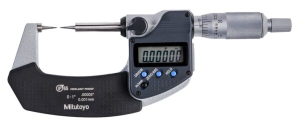 Mitutoyo 342-351-30 Panme điện tử đầu nhọn đo ngoài (0-25mm/1'')