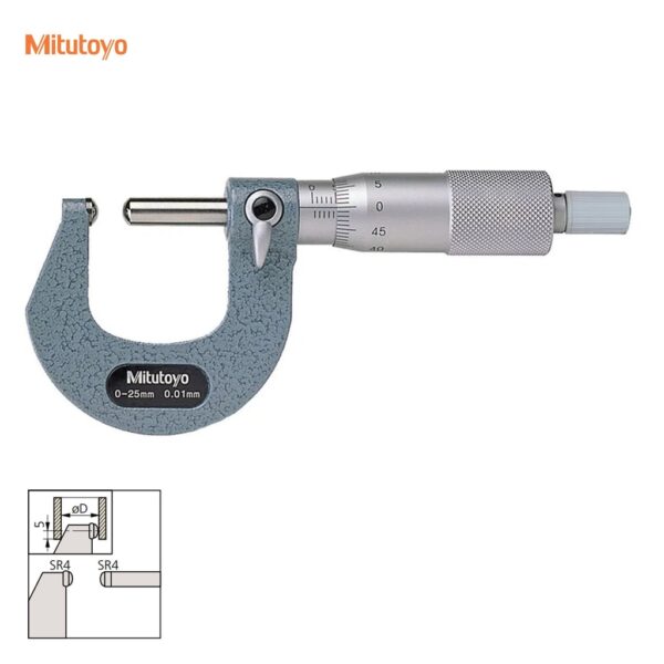 パイプ肉厚測定用機械式マイクロメータ ミツトヨ 115-215