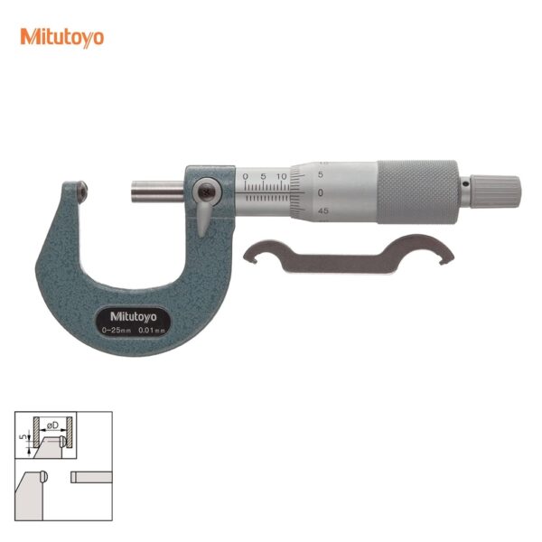 Mitutoyo 115-115 Mechanical micrometer for measuring pipe wall thickness
