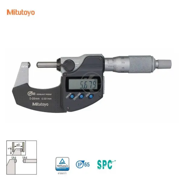 Mitutoyo 395-271-30 Electronic Micrometer for Measuring Pipe Wall Thickness