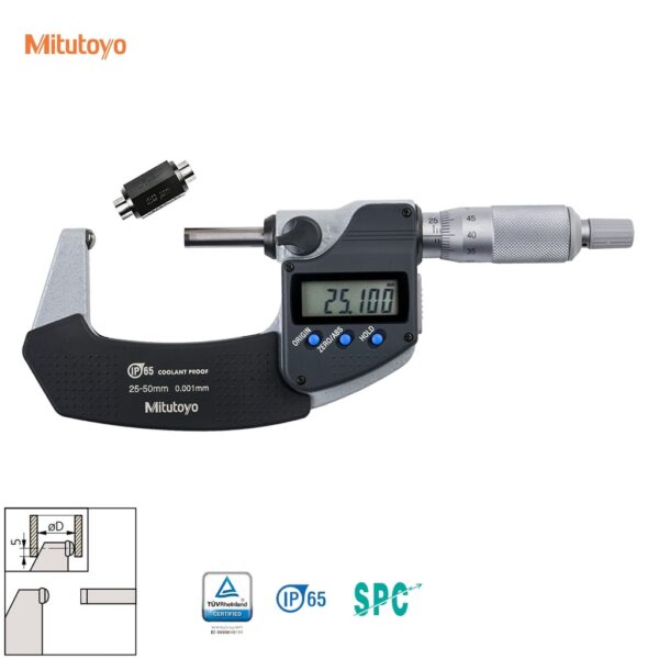Mitutoyo 395-252-30 Panme điện tử đo độ dày thành ống