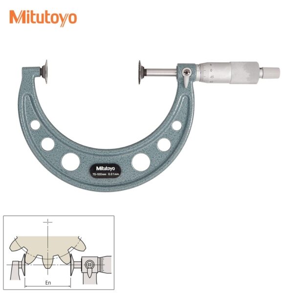 Mitutoyo 123-104 Outside Micrometer 75~100mm 0.01mm