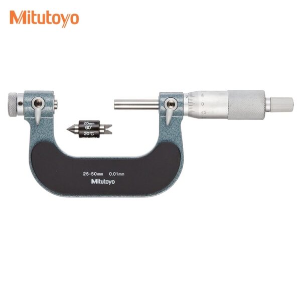 Mitutoyo 126-125 Outside micrometer for measuring thread 0~25mm 0.01mm