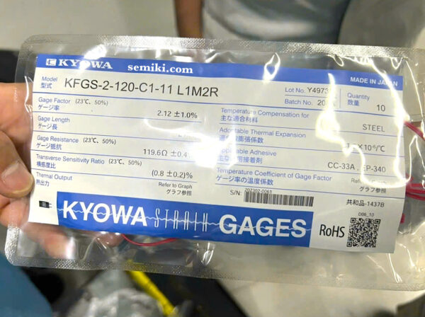 KYOWA Strain Gauge KFGS-2-120-C1-11 L1M2R cảm biến lực ứng suất 2 trục - 画像 (3)
