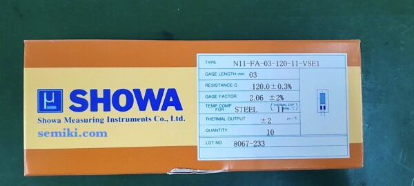 showa ひずみゲージ N11-FA-03-120-11-VSE1 ひずみゲージセンサ