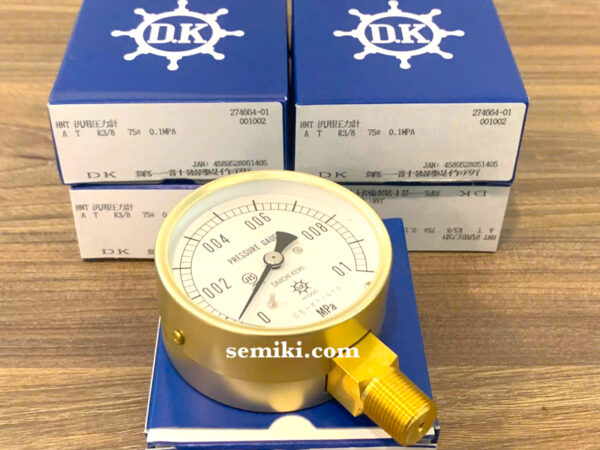 DAIICHI KEIKI AT R3/8-75: 0.1MPa đồng hồ đo áp suất đường ống 0.1 Mpa - Image 3