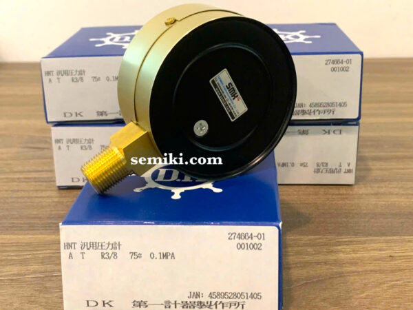 DAIICHI KEIKI AT R3/8-75: 0.1MPa đồng hồ đo áp suất đường ống 0.1 Mpa - Image 4