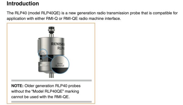 RENISHAW RLP40 QE (A-6717-0001) module đầu dò máy tiện - Image 3