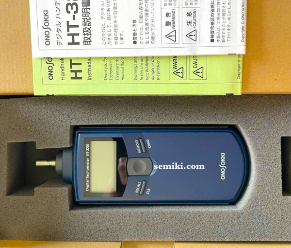 ONO SOKKI HT-3200 contact tachometer (0.5 - 10,000 rpm)