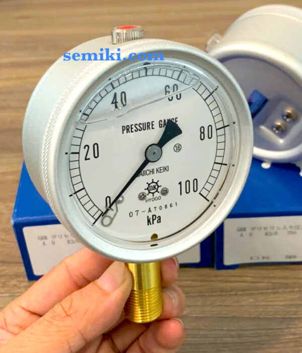 DAIICHI KEIKI GRK-A đồng hồ đo áp suất kèm Glycerin chống rung - Image 4