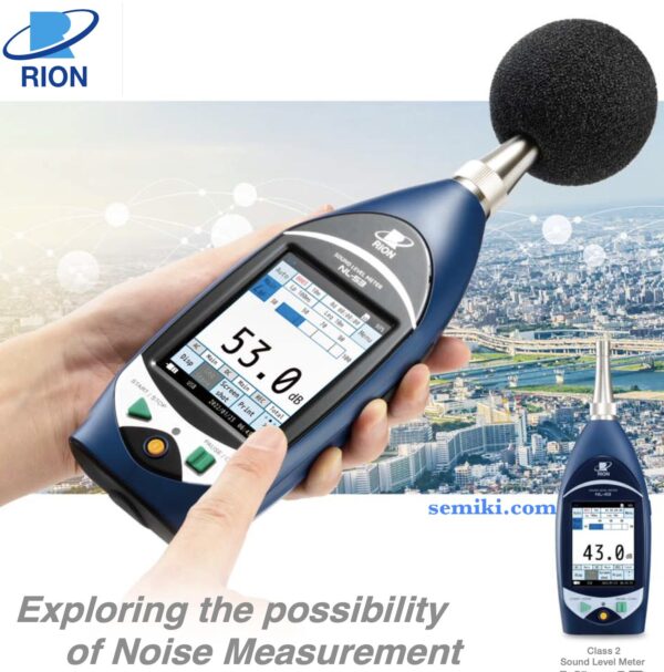 RION NL-43 máy đo độ ồn âm thanh class 2 (20Hz~8kHz) - 画像 (4)