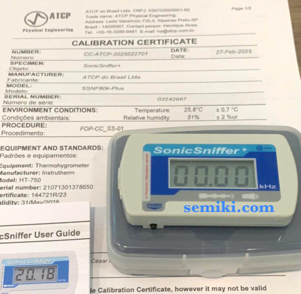 SonicSniffer SSNF80k-Plus máy đo tần số siêu âm không tiếp xúc ( 1 ~80 kHz) - 画像 (3)