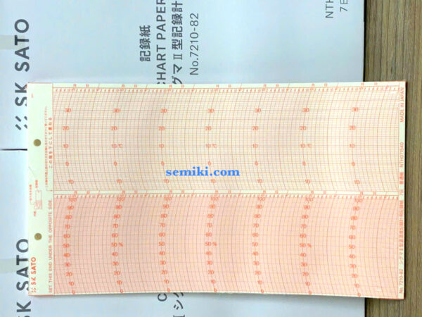SATO 7210-82 (7210-62) giấy ghi biểu đồ nhiệt ẩm 7 ngày (−15~40°C, 0~100%)