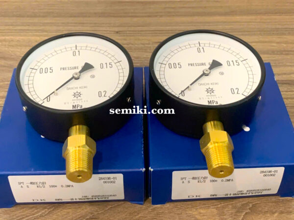 DAIICHI KEIKI AS R1/2-100:0.2MPA đồng hồ đo áp suất 0.2Mpa - 画像 (2)
