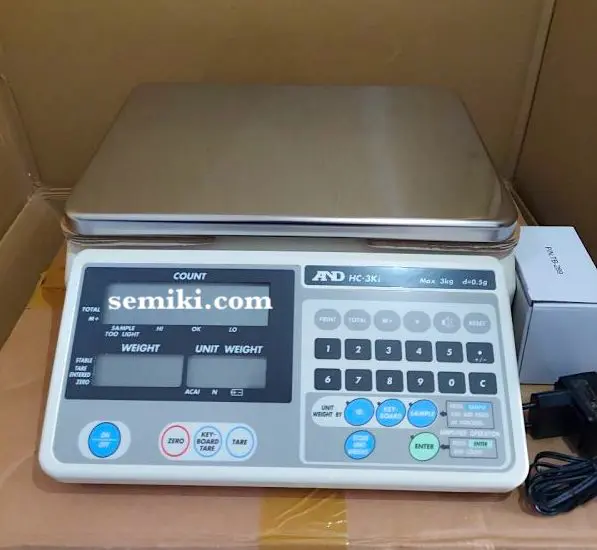 A&D HC-3Ki cân đếm hiệu suất cao 3Kg/ 0.1g/ 600,000pcs)
