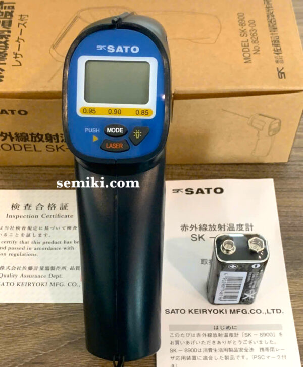 SATO SK-8900 nhiệt kế hồng ngoại (−40~ 250°C/ ±3°C)