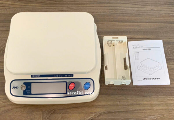 A&D SH-20K cân điện tử 20kg x0.01kg - 画像 (4)