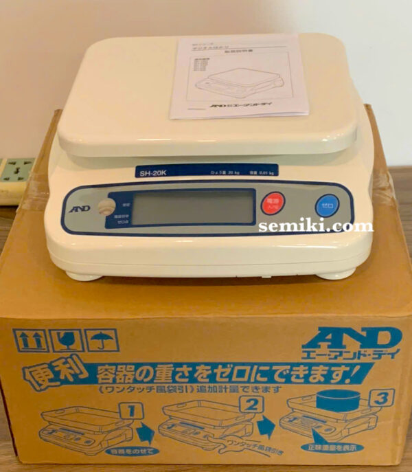 A&D SH-20K cân điện tử 20kg x0.01kg