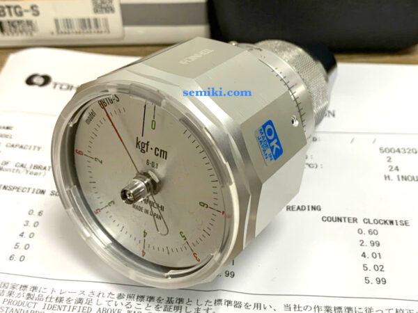 TOHNICHI 6BTG-S thiết bị đo mô men xoắn 0.6-6 kgf.cm - Image 4