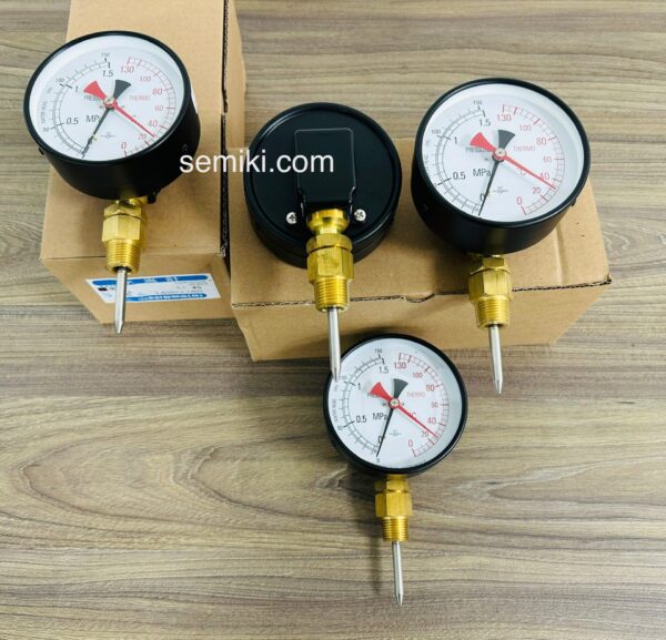 YAMAMOTO KEIKI Combination boiler gauge nhiệt kế lưỡng kim đo nhiệt độ và áp suất nồi hơi - 画像 (4)