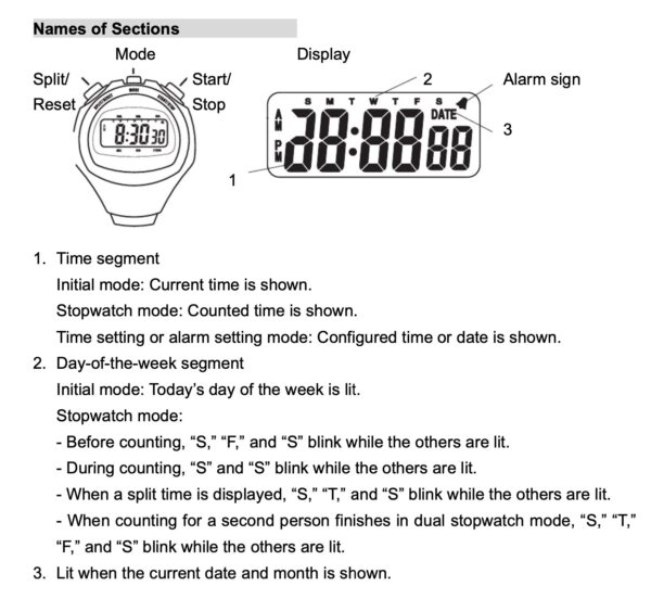 SATO Stopwatch TM-100S đồng hồ điện tử bấm giờ chống nước - Image 2