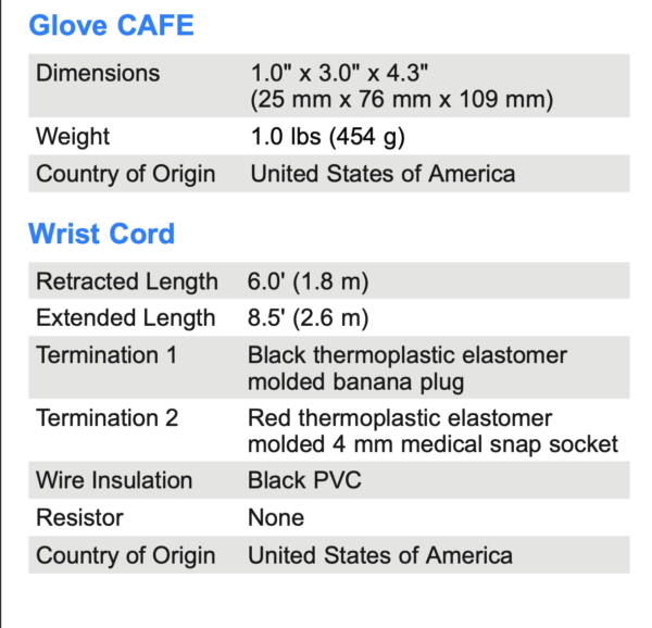 Desco 19298 Glove CAFE thiết bị đo điện trở nội tại găng tay (ANSI/ESD SP15.1 ) - Hình ảnh 3