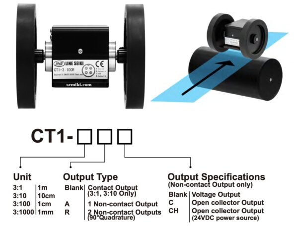 LINE Seiki CT1-3:10A ( CT1-A series) thiết bị đo chiều dài vải kết nối PLC - Image 2