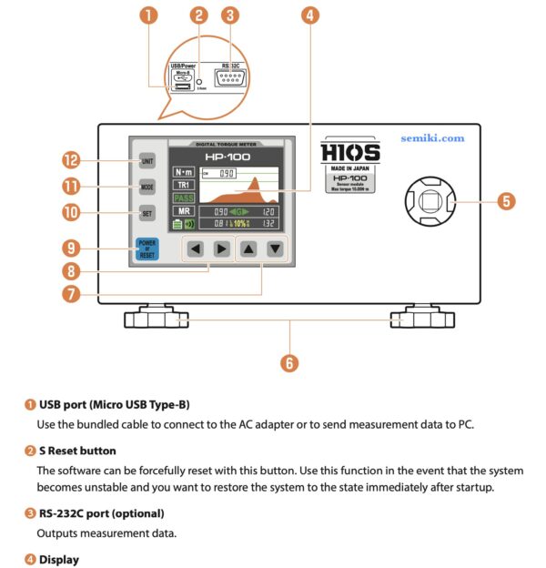 HIOS HP-100-R3-W (RS232C) thiết bị cân chỉnh tua vít điện 0.15-10 N.m - 画像 (3)