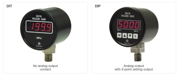 Daiichi Keiki DIP series đồng hồ điện tử đo áp suất khí (50kPa ~100Mpa) - Ảnh 2